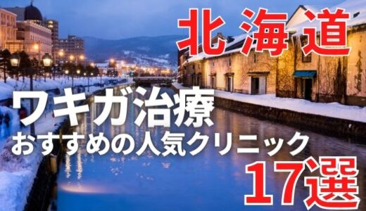【2024年】北海道(札幌)でワキガ治療が人気で安いおすすめクリニック17選ランキング！切らない,保険適用,上手い,手術